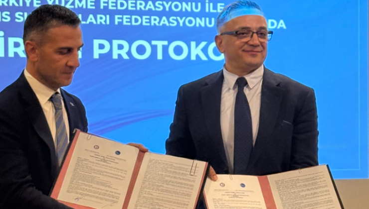 Kuzey Kıbrıs Su Sporları Federasyonu ile Türkiye Yüzme Federasyonu arasında iş birliği protokolü imzalandı